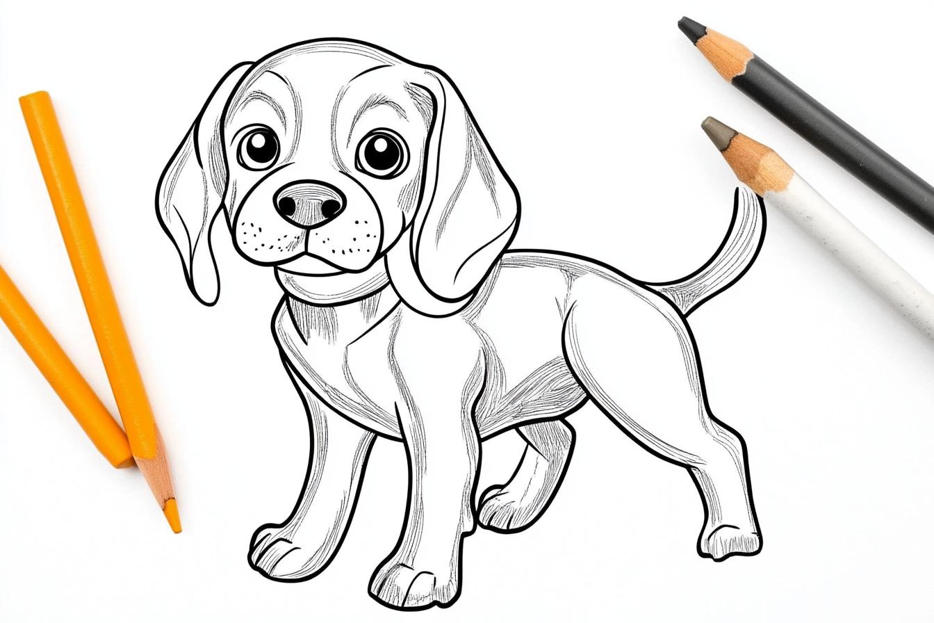 Kolorowanki Beagle : Zabawa, Kreatywność i Nauka o Beaglach