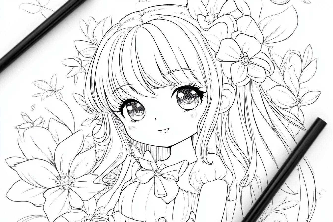 Kolorowanki Chibi : Urocze postacie Chibi do kolorowania