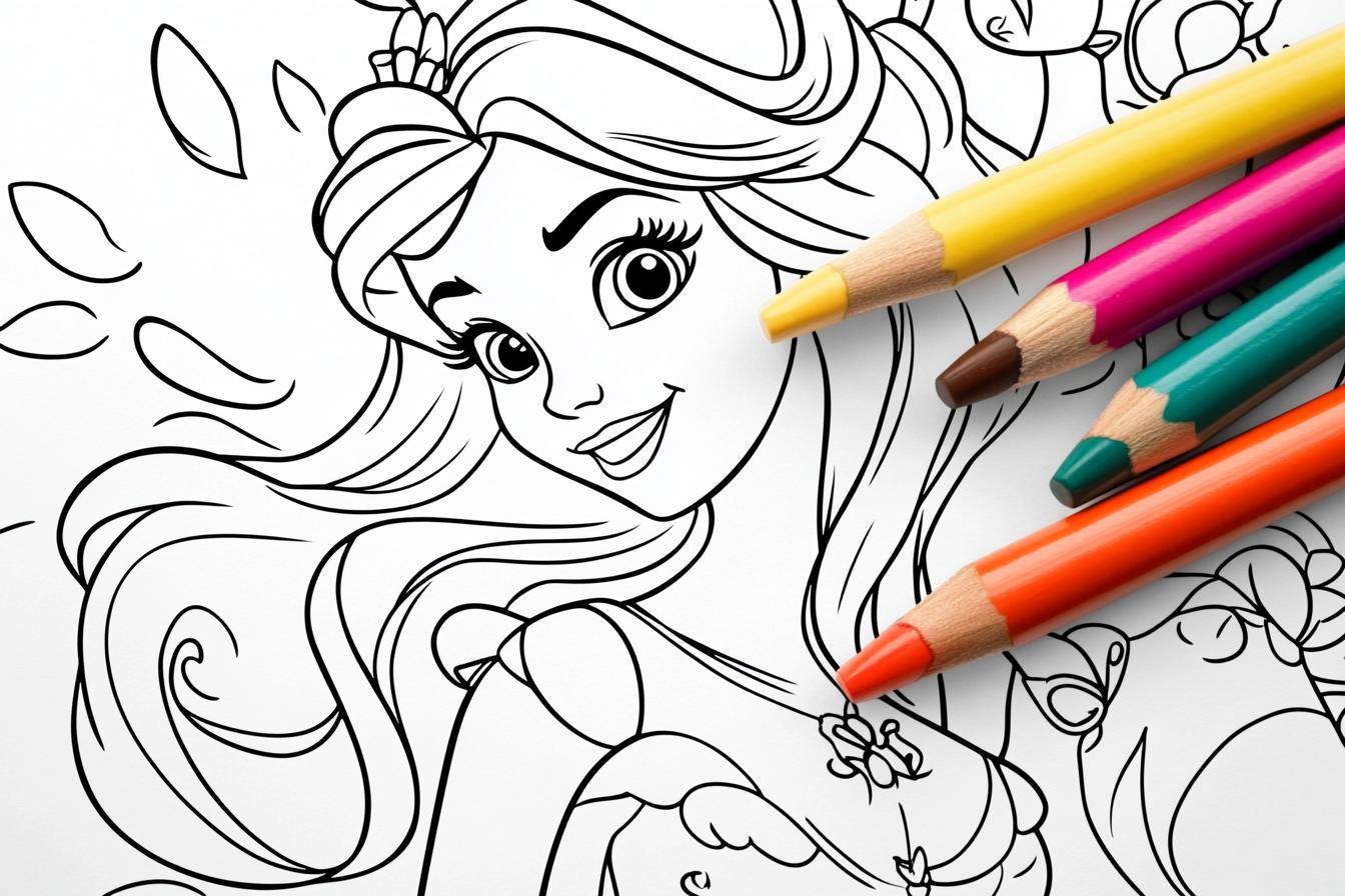 Kolorowanki Disney Princess : Magia Koloru i Kreatywności