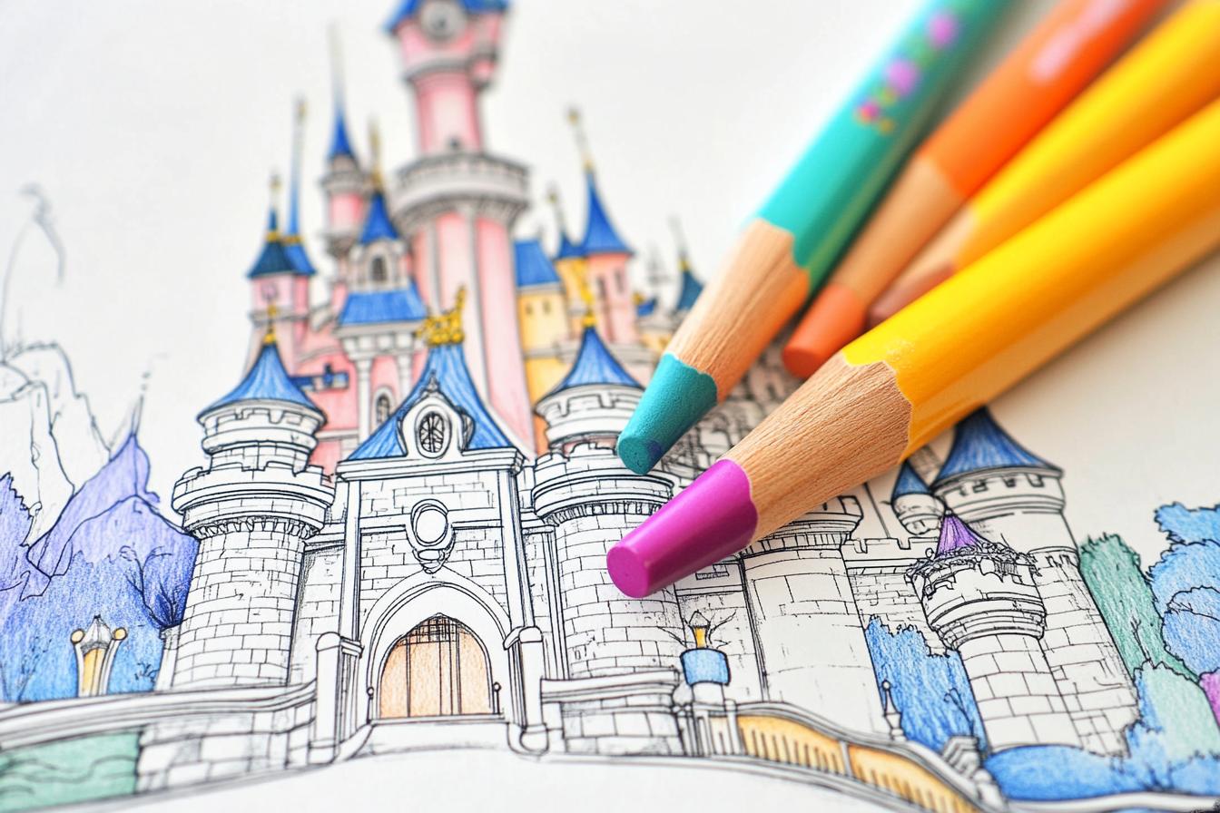 Kolorowanki Disneyland : Magiczne Przygody z Koloru