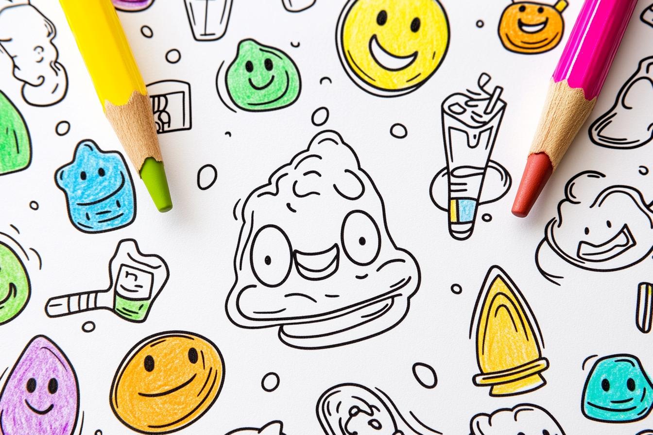 Kolorowanki Emoji Kupa : Koloruj i baw się z Emoji Kupa!