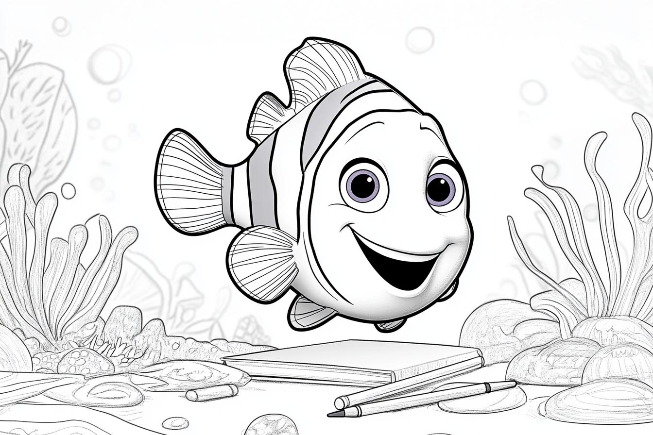 Kolorowanki Gdzie Jest Nemo : Zabawa i Kreatywność