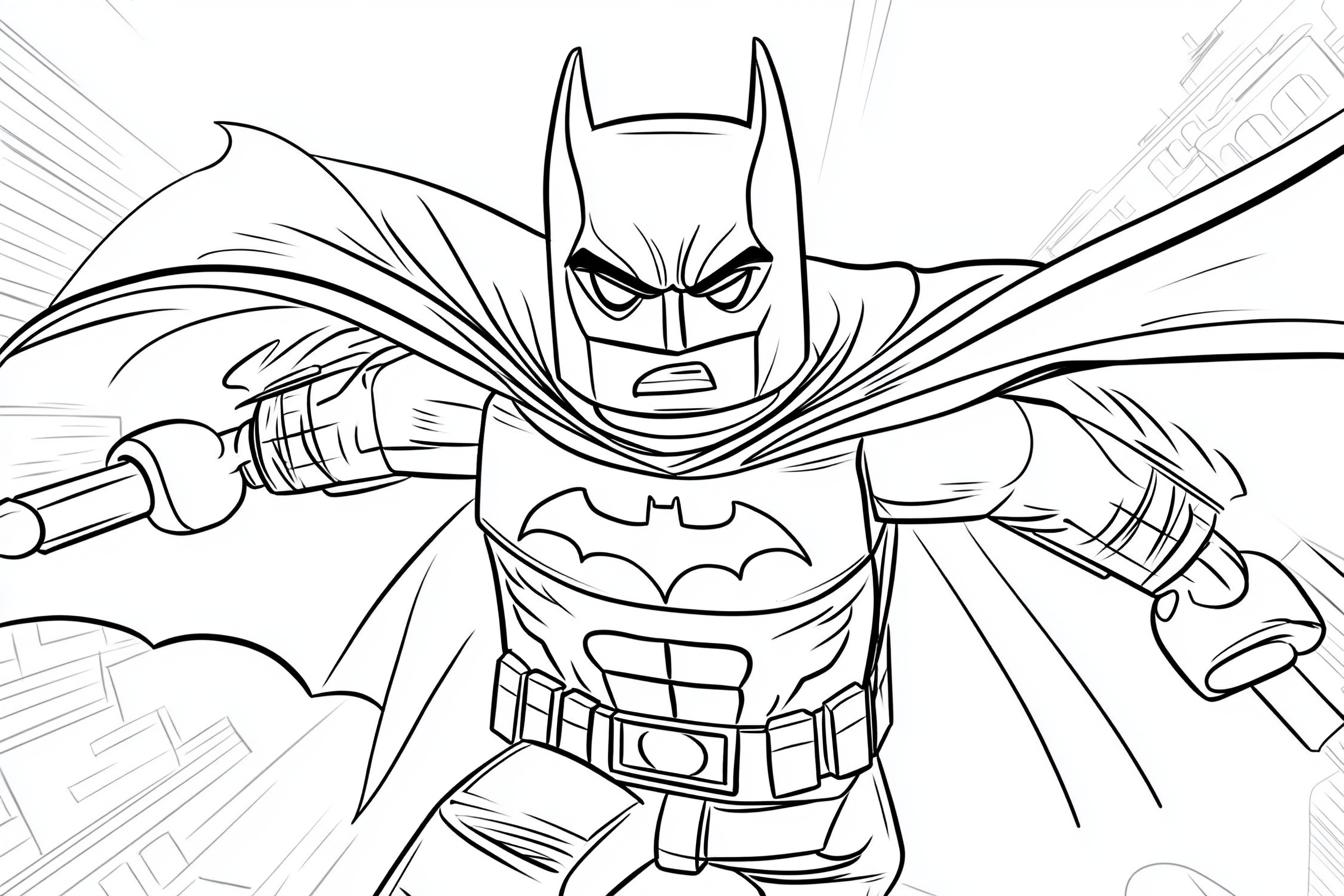 Kolorowanki LEGO Batman : Zabawa i kreatywność dla dzieci