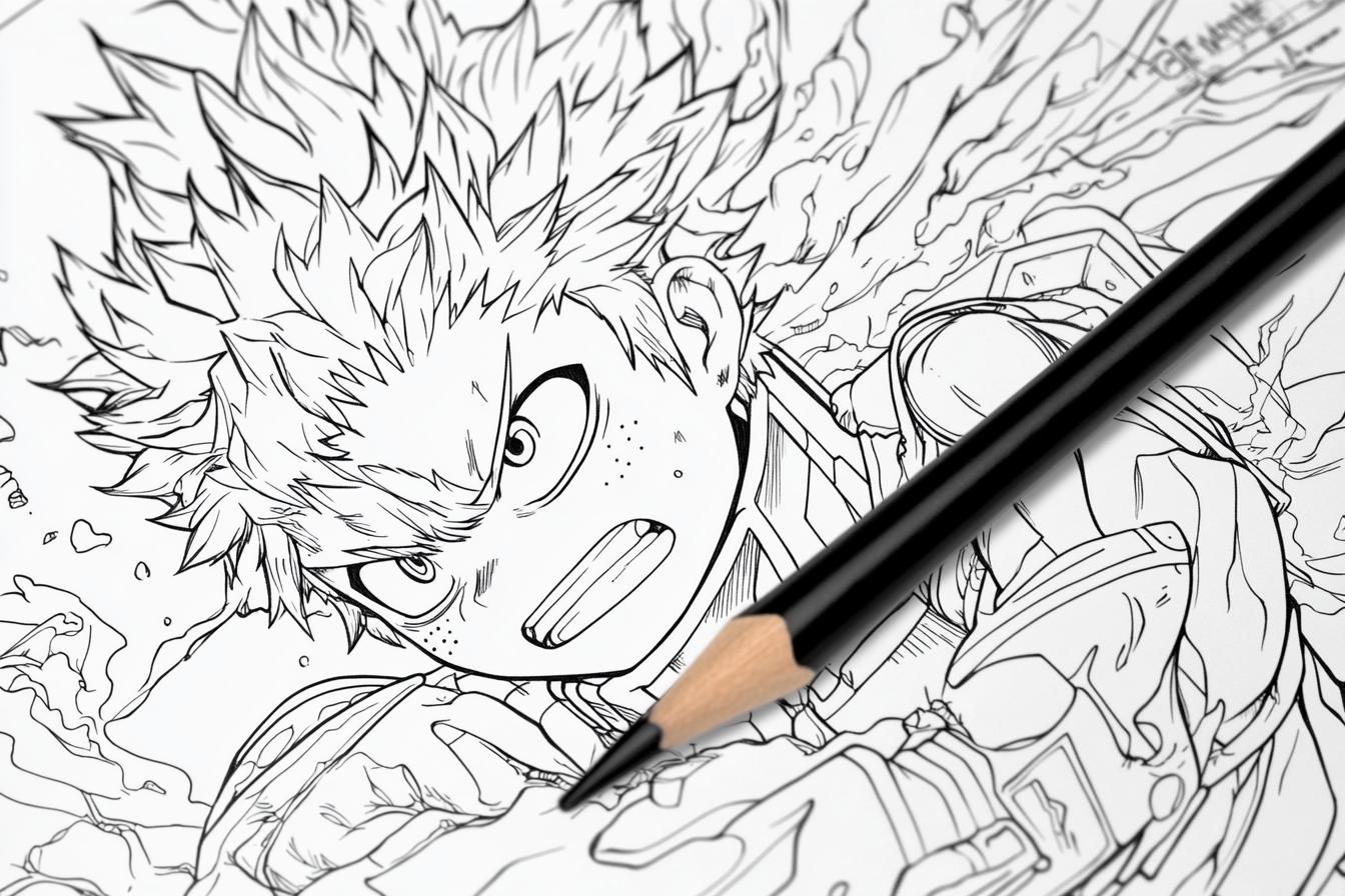 Kolorowanki My Hero Academia : Odkryj świat bohaterów