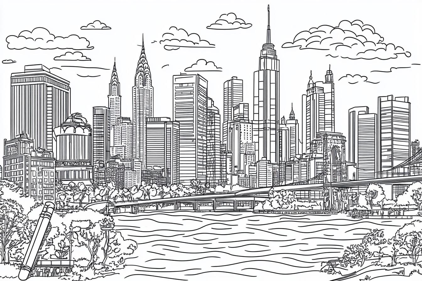 Darmowe PDF Kolorowanki New York
