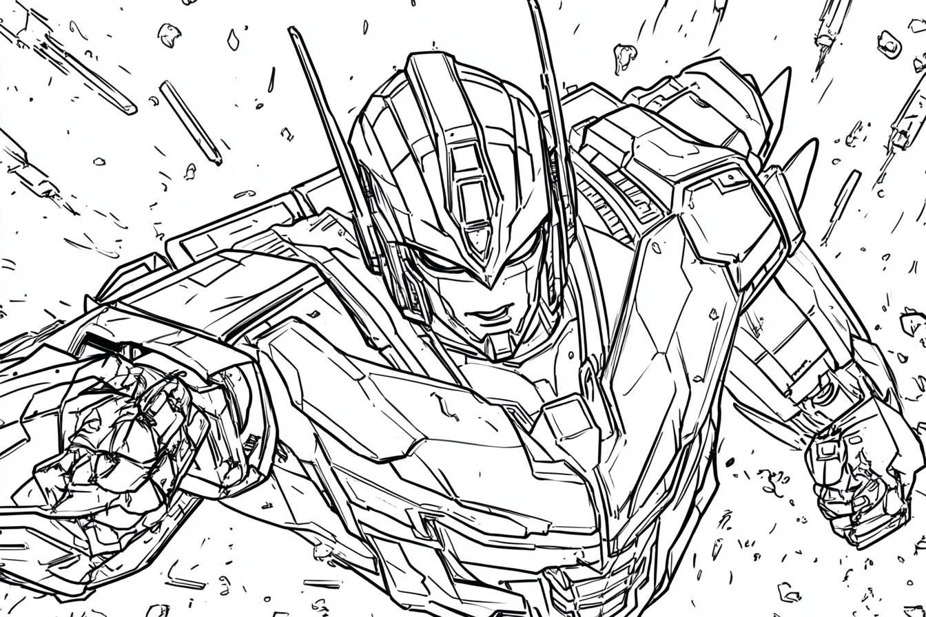 Kolorowanki Optimus Prime : Kreatywna zabawa dla dzieci