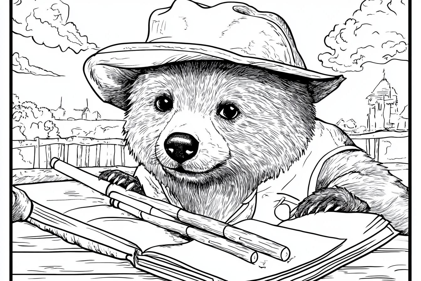 Kolorowanki Paddington : Kreatywna zabawa dla dzieci