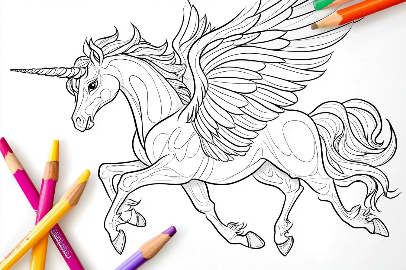 Kolorowanki Pegasus : Lot fantazji w świecie kolorów