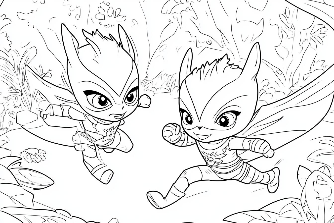 Kolorowanki Pj Masks : Kreatywna zabawa dla dzieci
