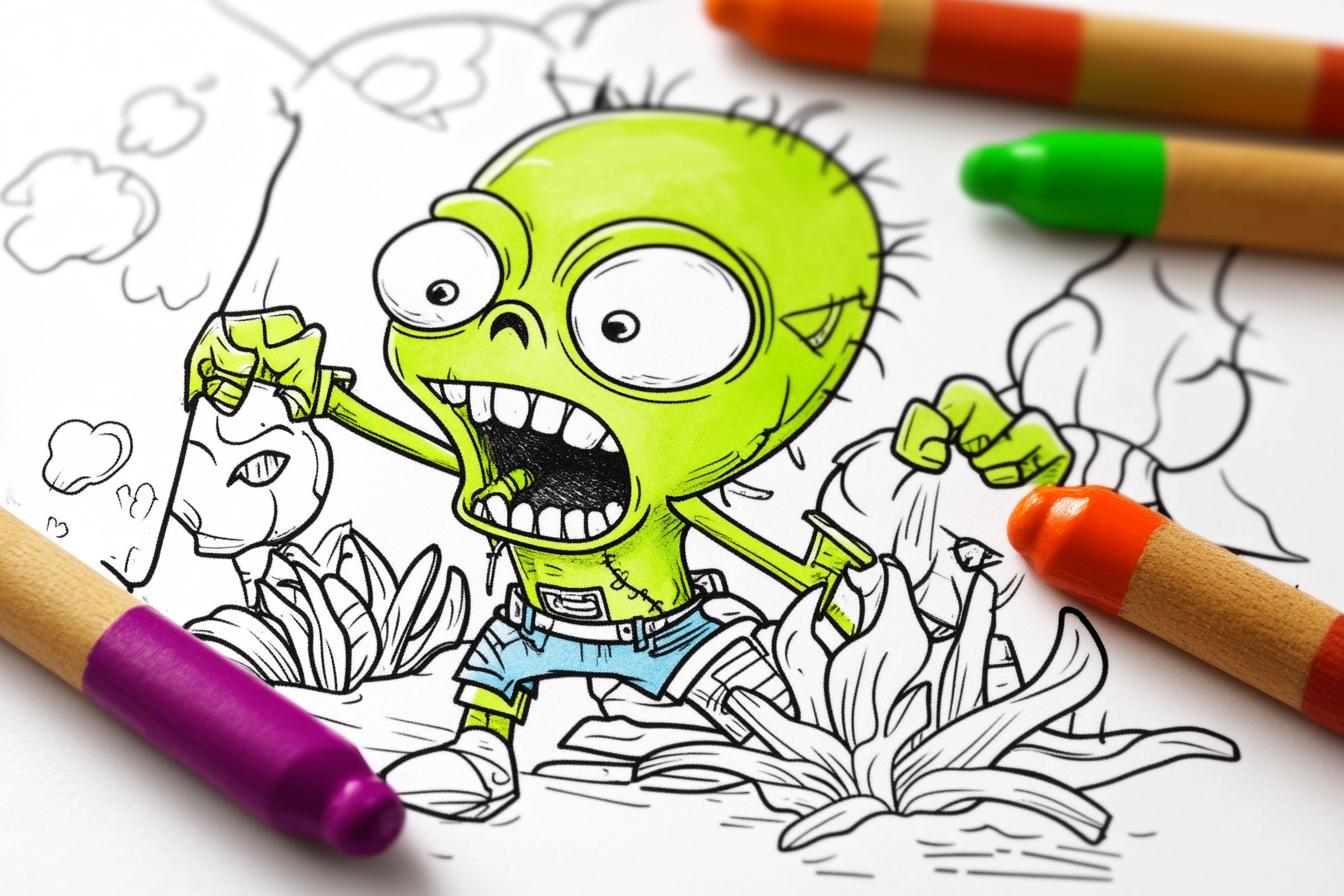 Kolorowanki Plants Vs Zombies : Zabawa i Kreatywność w Kolorach