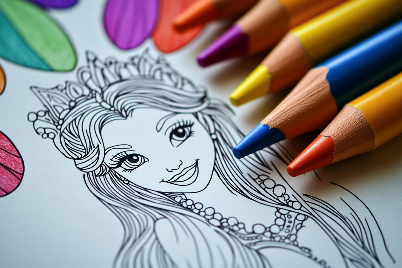Kolorowanki Princess : Księżniczki, Kreatywność i Zabawa