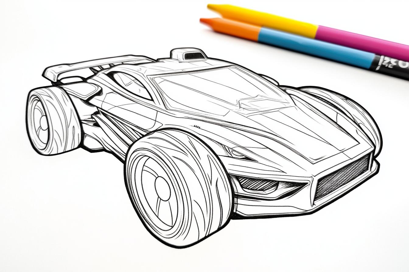 Kolorowanki Rocket League : Koloruj Świat Rocket League