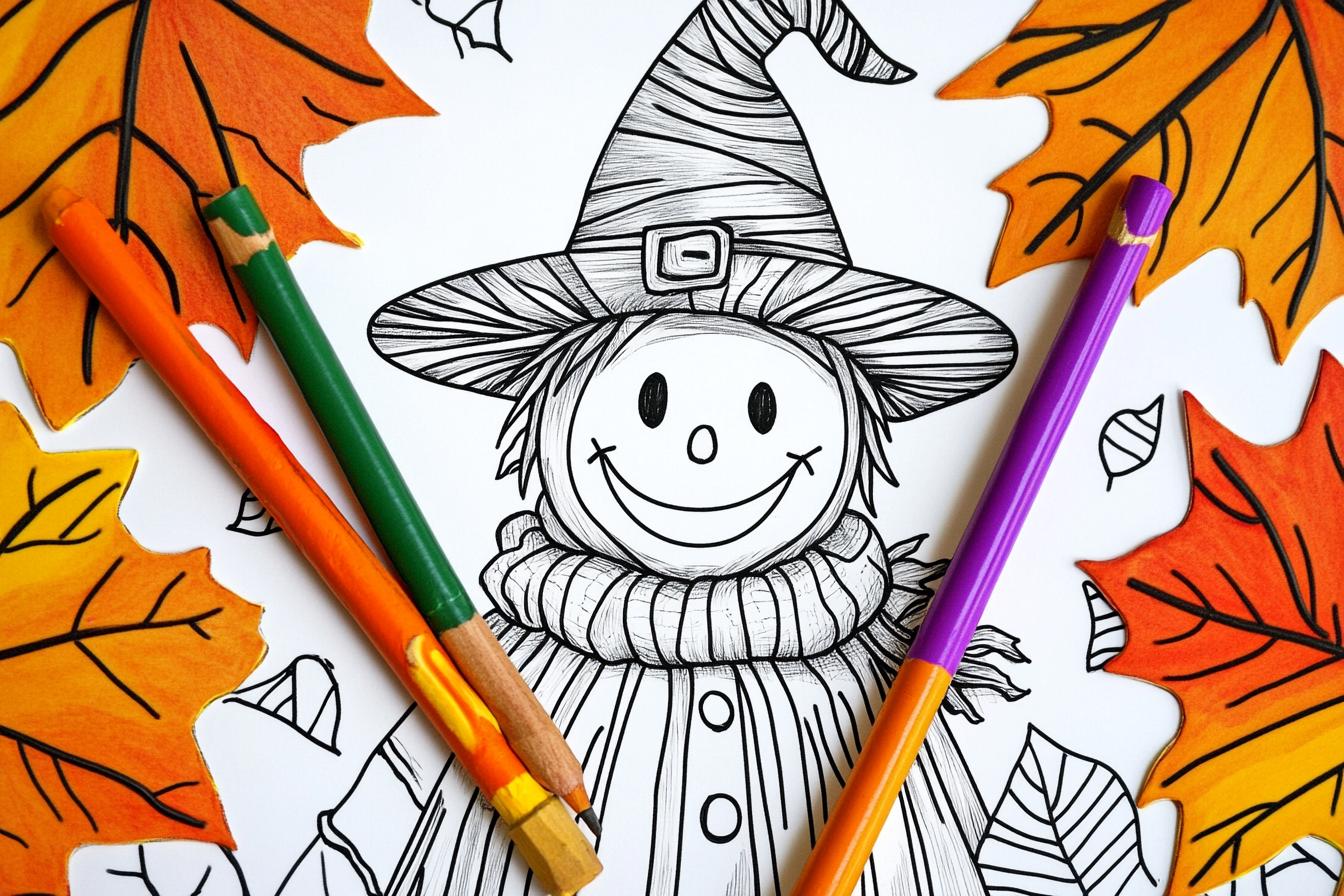 Kolorowanki Scarecrow : Koloruj Stracha na Wróble i Daj Swój Kreatywny Wkład