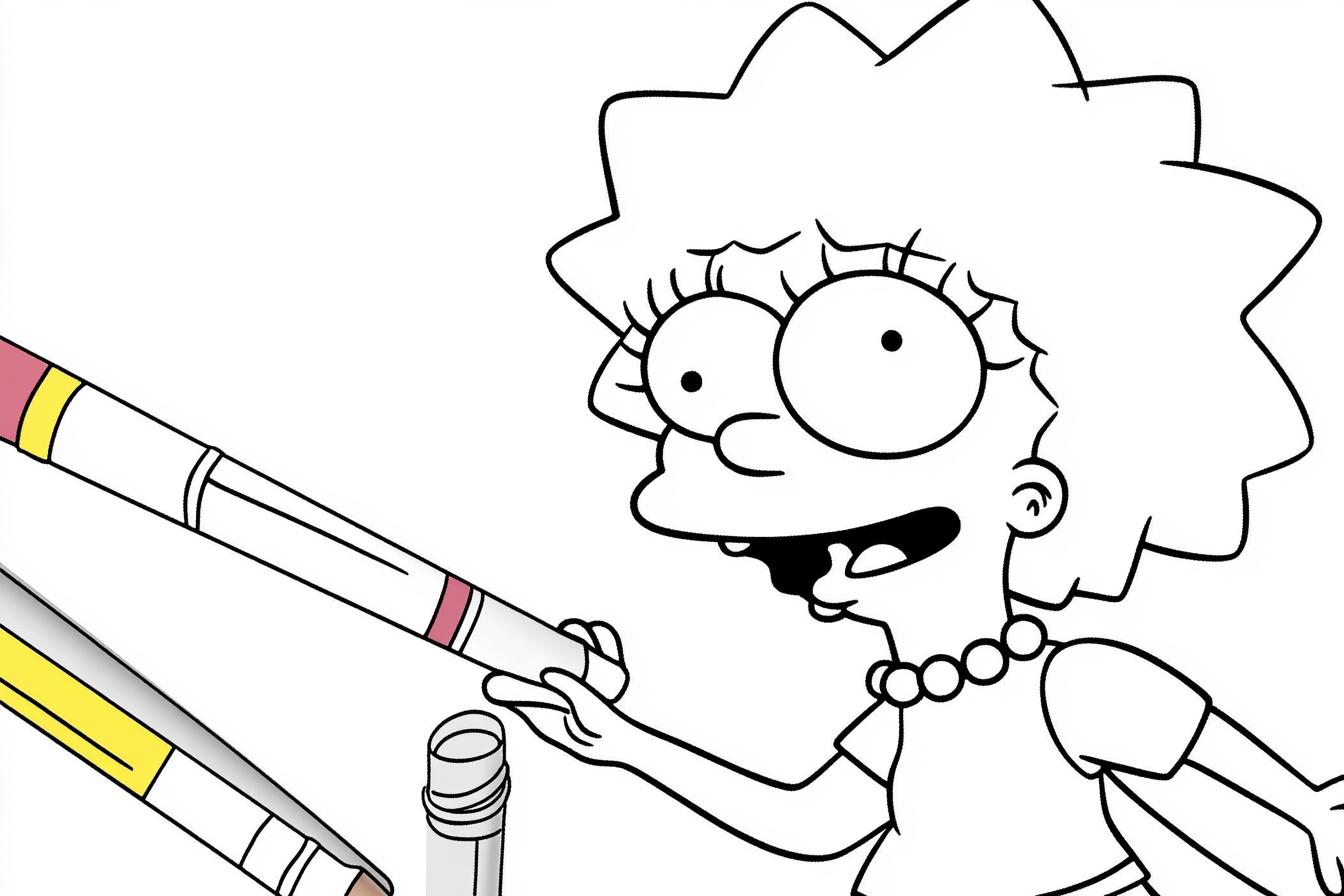 Kolorowanki Simpsonowie : Kreatywna zabawa dla fanów