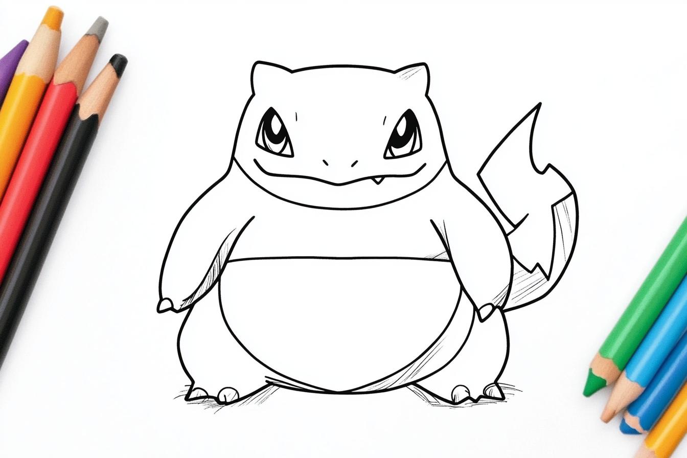 Kolorowanki Snorlax : Zabawa i Kreatywność z Pokémonem