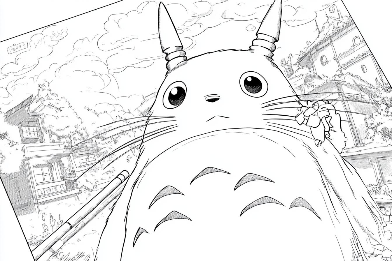 Kolorowanki Studio Ghibli : Zanurz się w Magii Anime