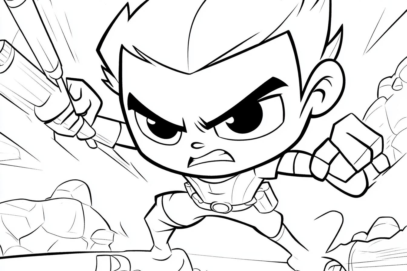 Kolorowanki Teen Titans Go : Zabawa i kreatywność dla dzieci