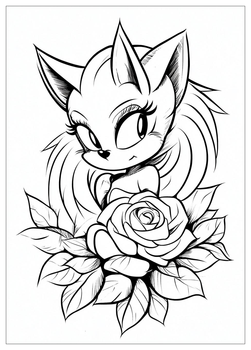 Kolorowanki Do Druku Amy Rose 3