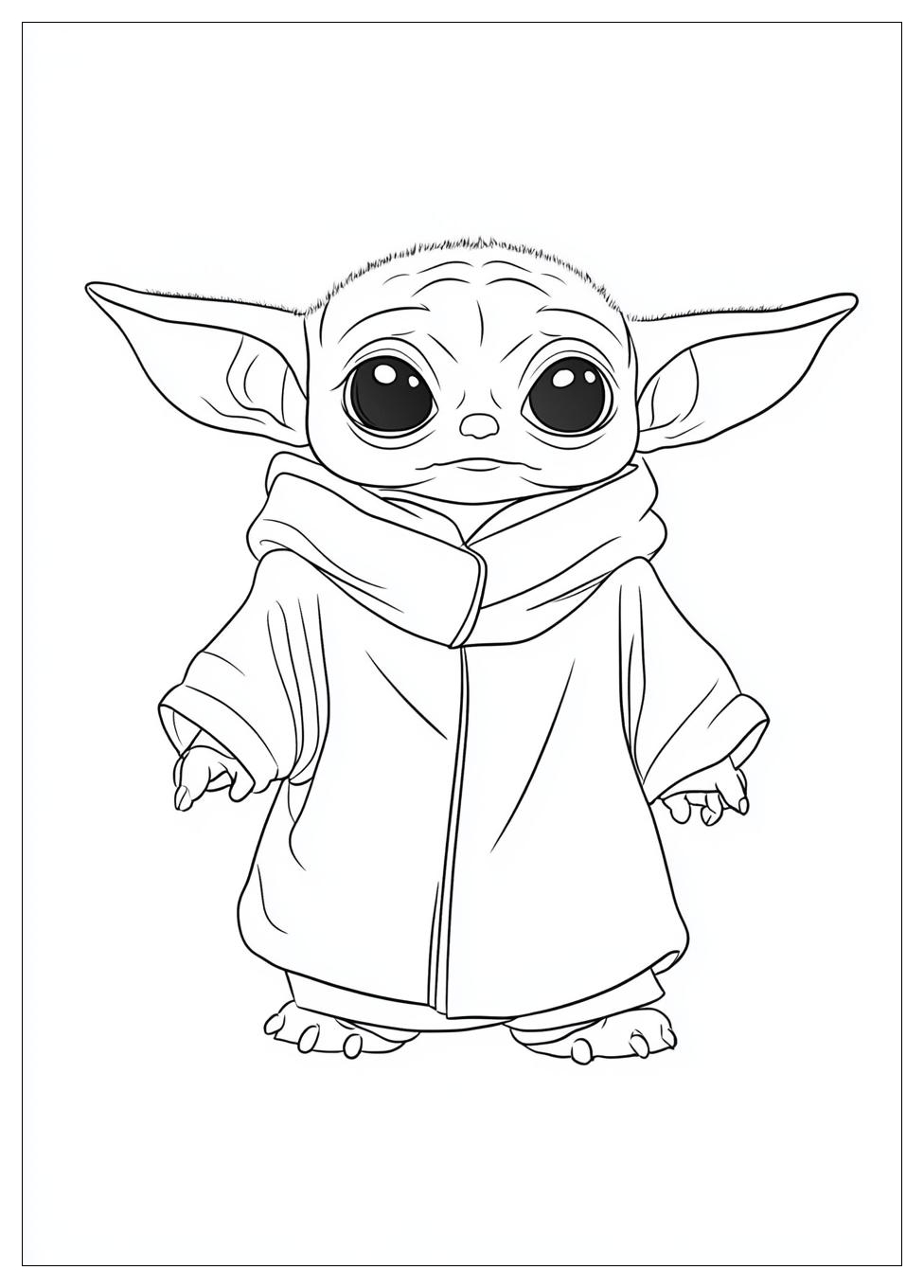 Kolorowanki Do Druku Baby Yoda 10