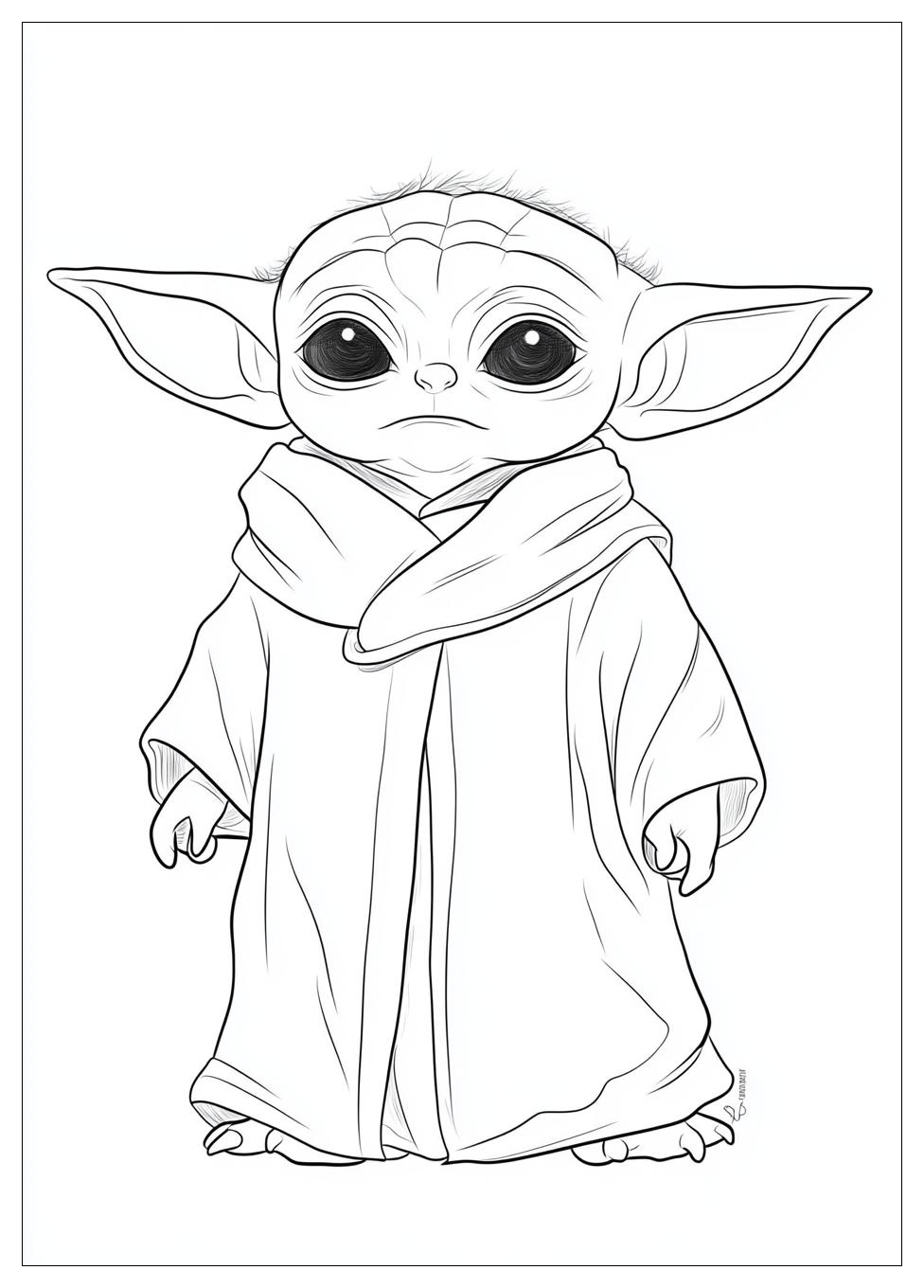 Kolorowanki Do Druku Baby Yoda 11