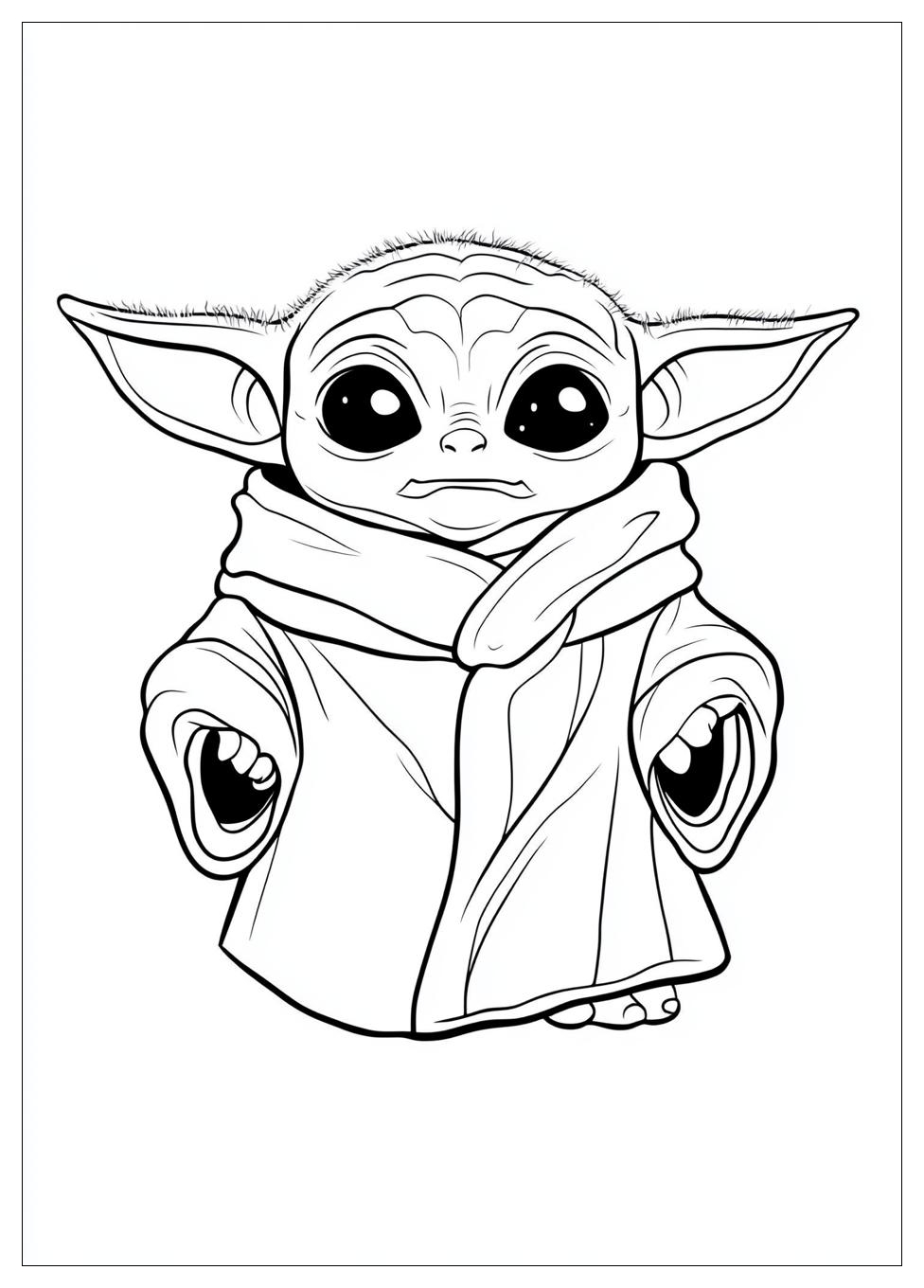 Kolorowanki Do Druku Baby Yoda 16