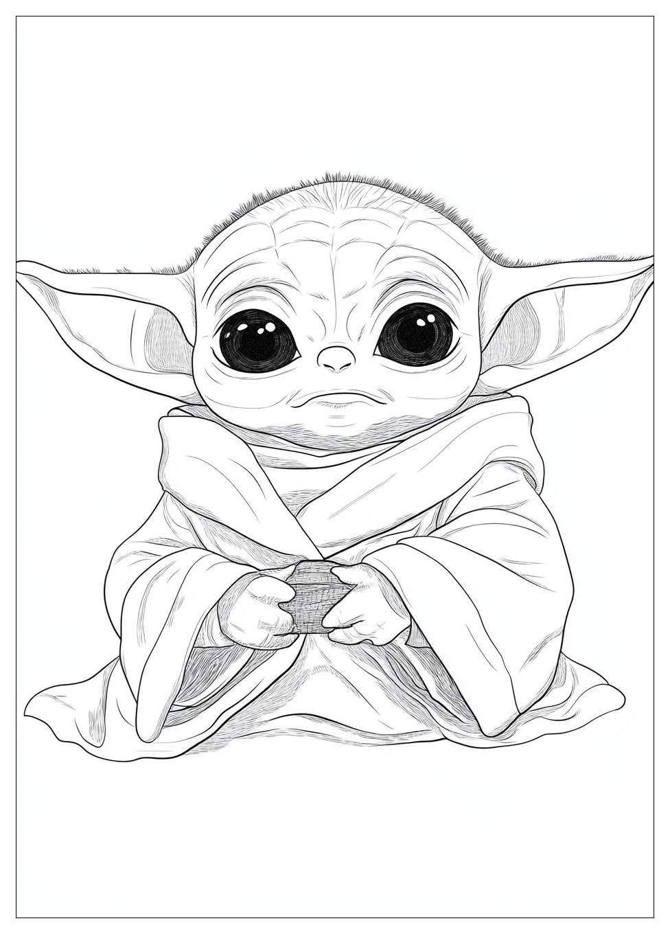 Kolorowanki Do Druku Baby Yoda 17