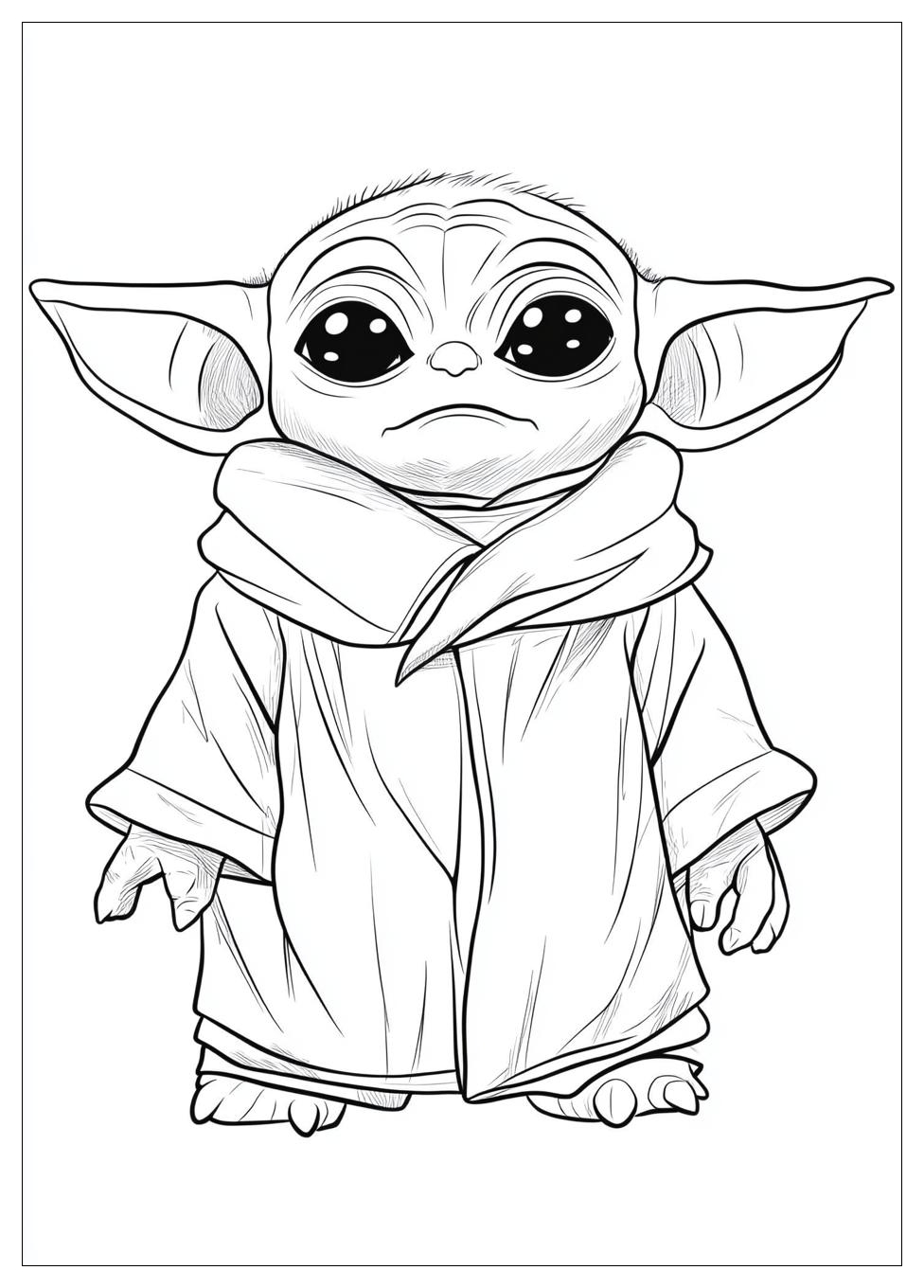 Kolorowanki Do Druku Baby Yoda 18