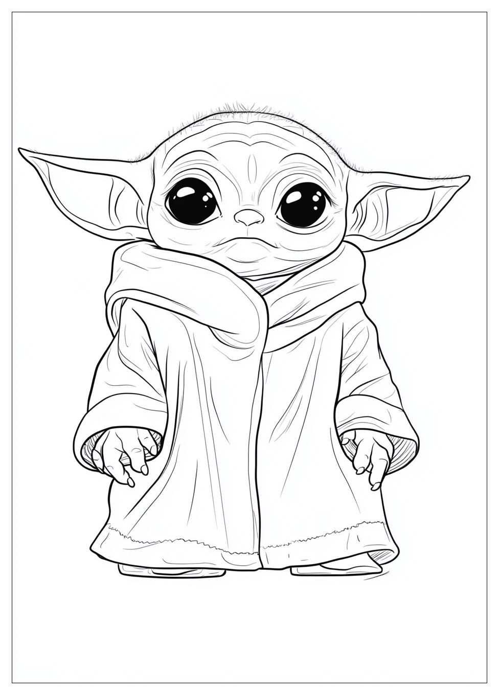 Kolorowanki Do Druku Baby Yoda 19
