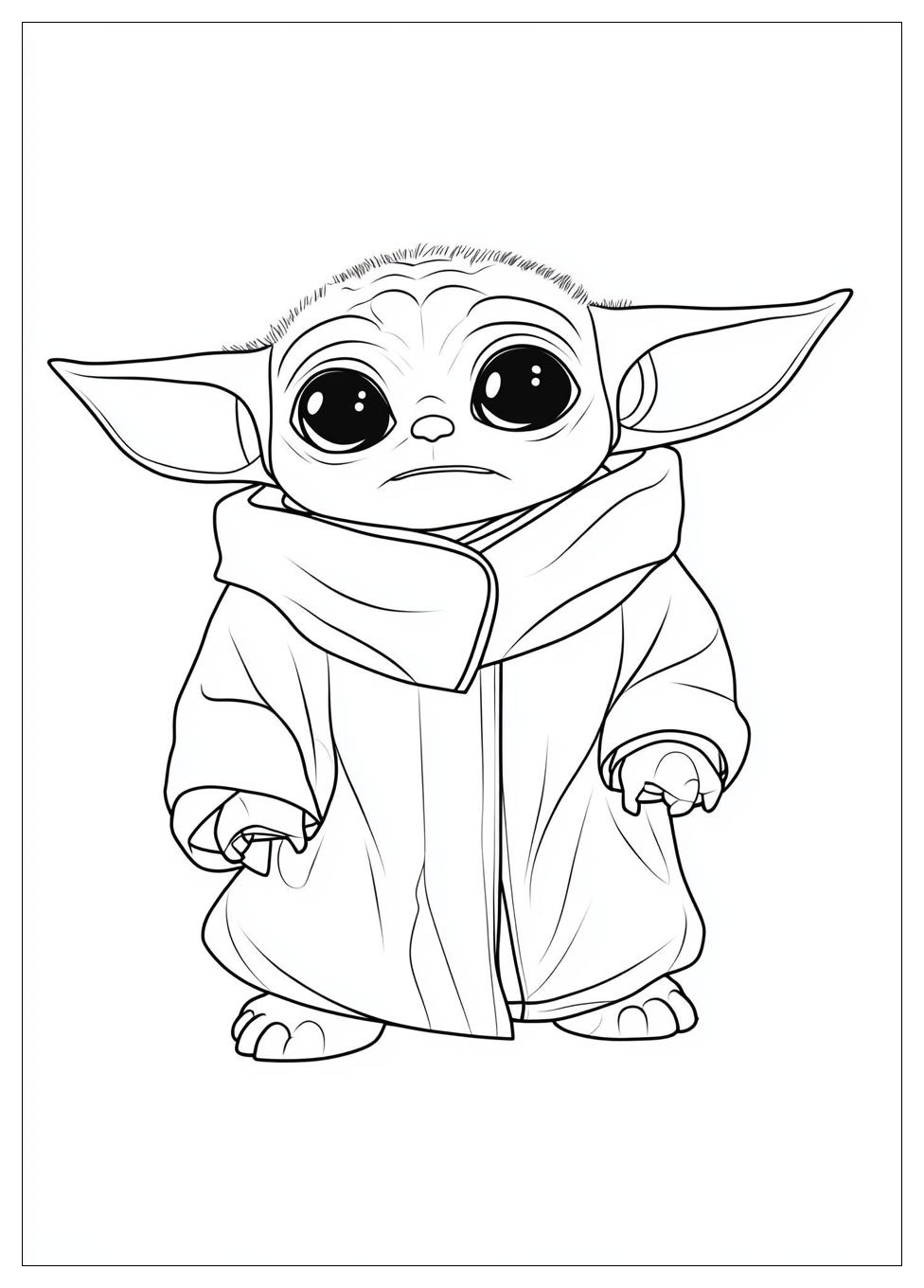 Kolorowanki Do Druku Baby Yoda 20