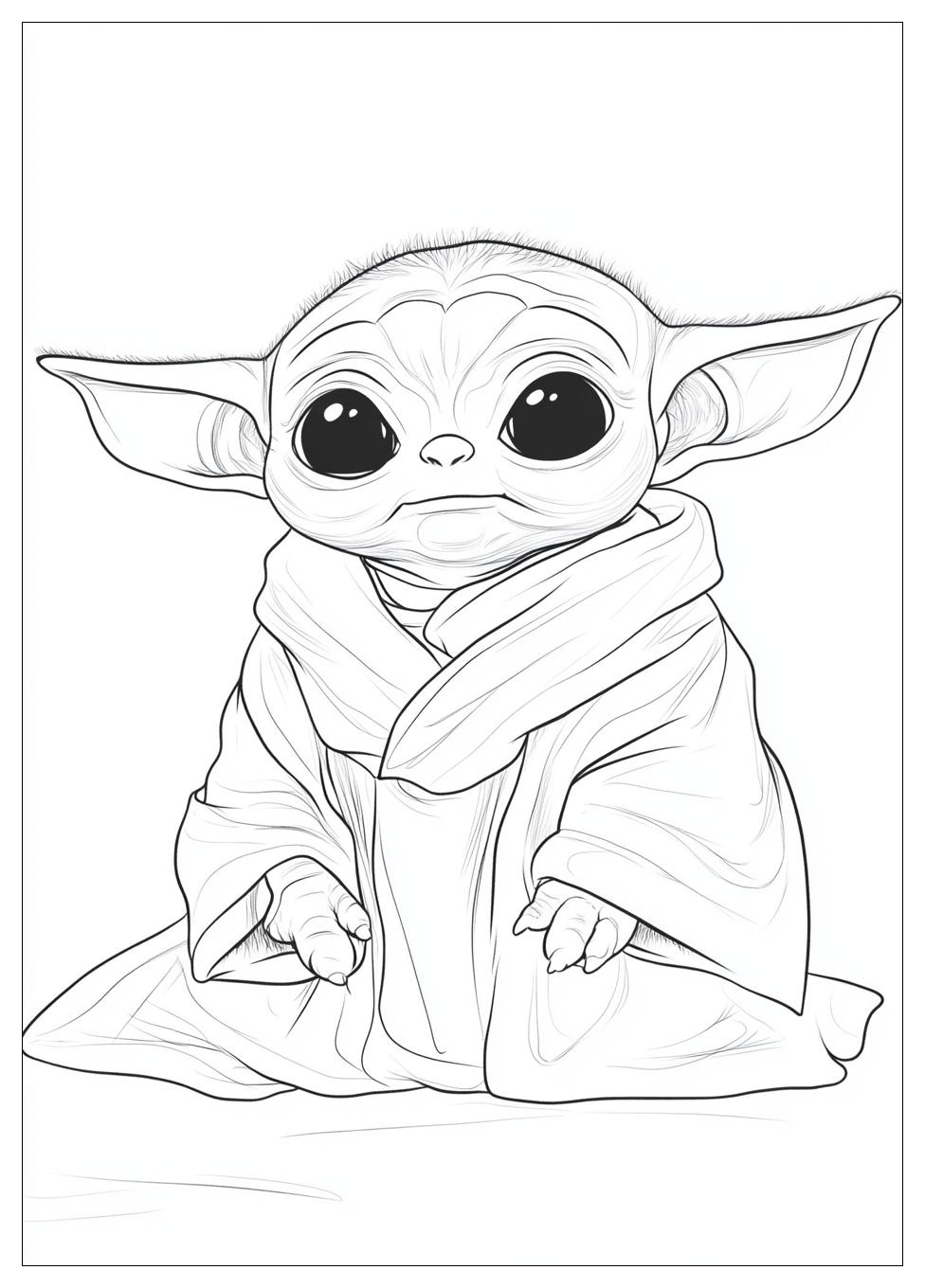 Kolorowanki Do Druku Baby Yoda 21