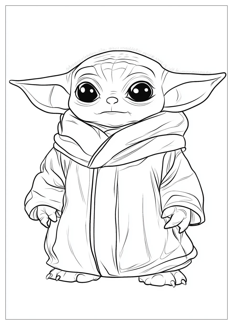 Kolorowanki Do Druku Baby Yoda 23