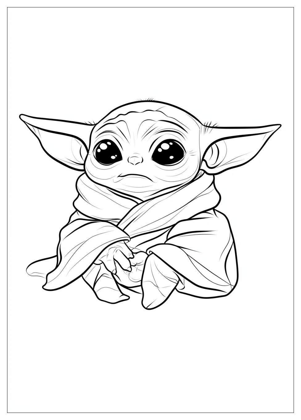Kolorowanki Do Druku Baby Yoda 24