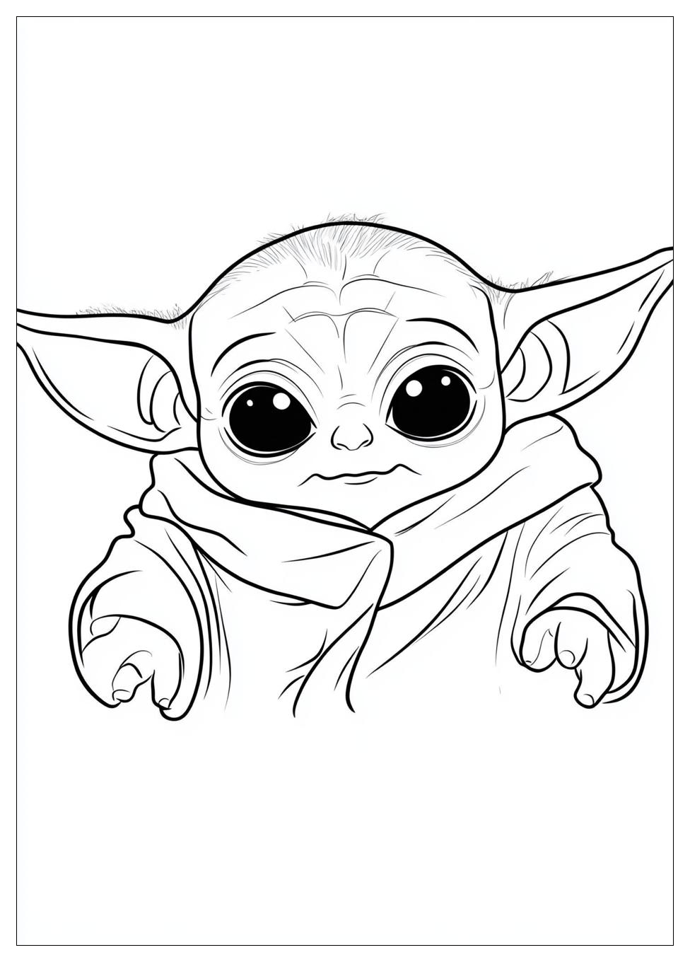 Kolorowanki Do Druku Baby Yoda 5