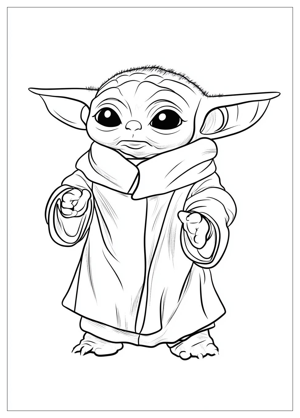 Kolorowanki Do Druku Baby Yoda 8