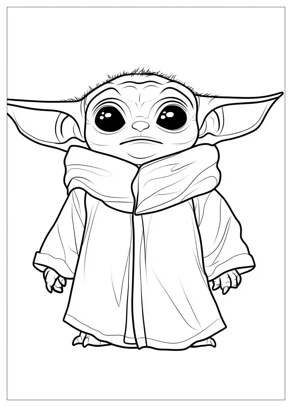 Kolorowanki Do Druku Baby Yoda 9