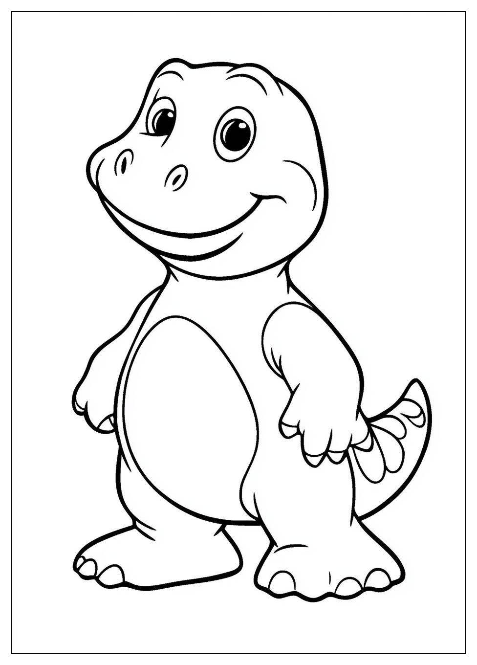 Kolorowanki Do Druku Barney 1