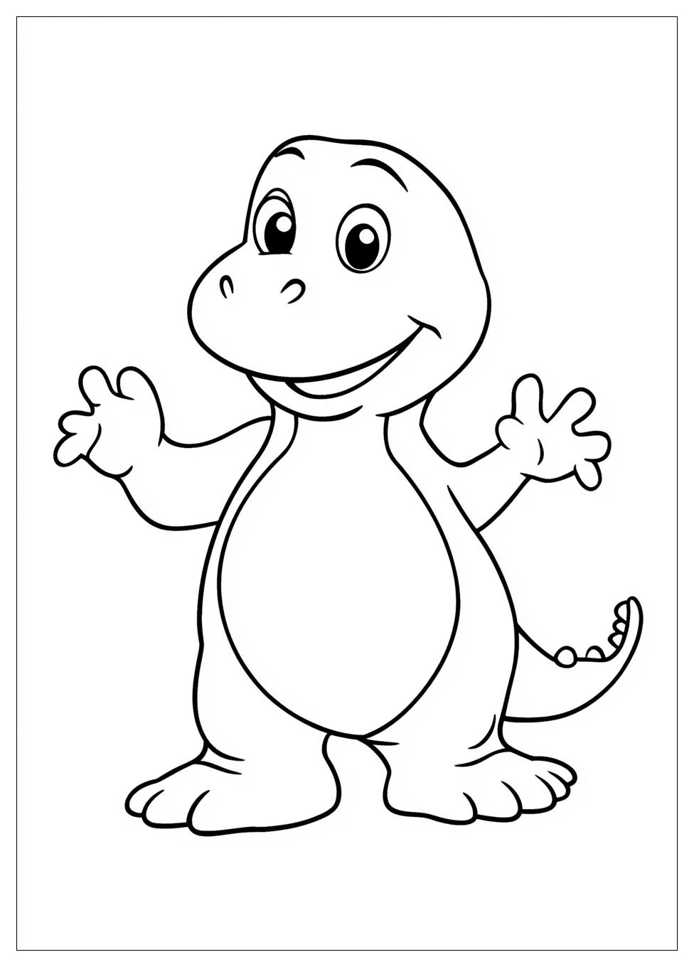 Kolorowanki Do Druku Barney 12