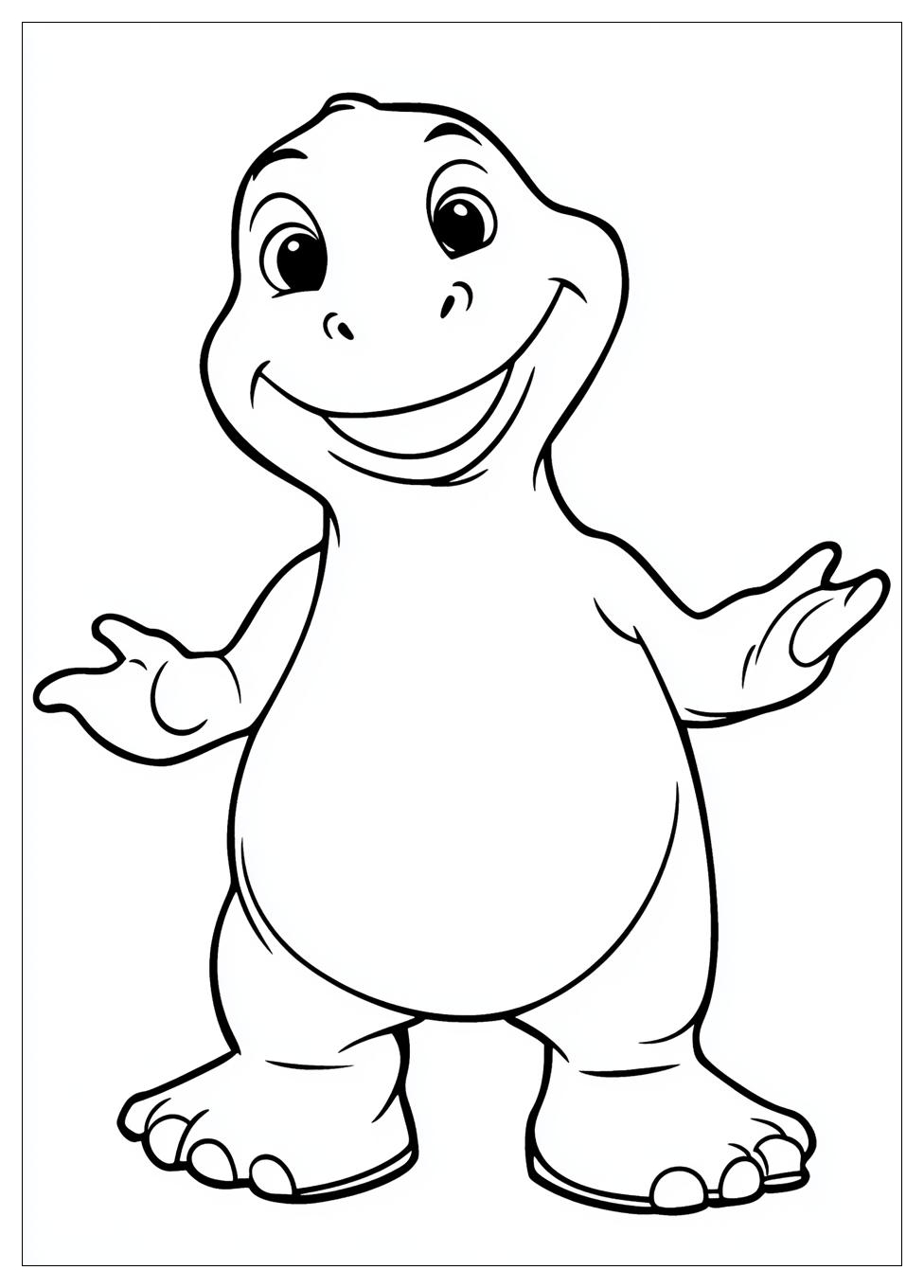 Kolorowanki Do Druku Barney 3