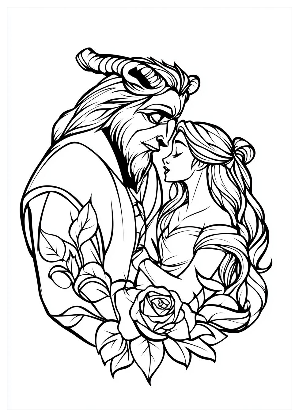 Kolorowanki Do Druku Beauty And The Beast 13