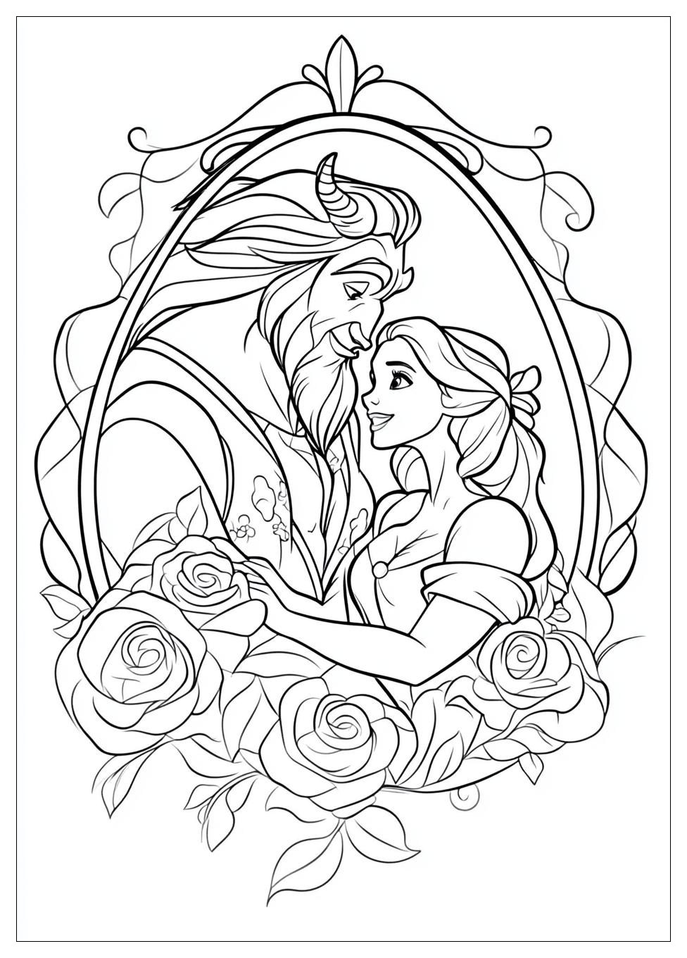 Kolorowanki Do Druku Beauty And The Beast 8