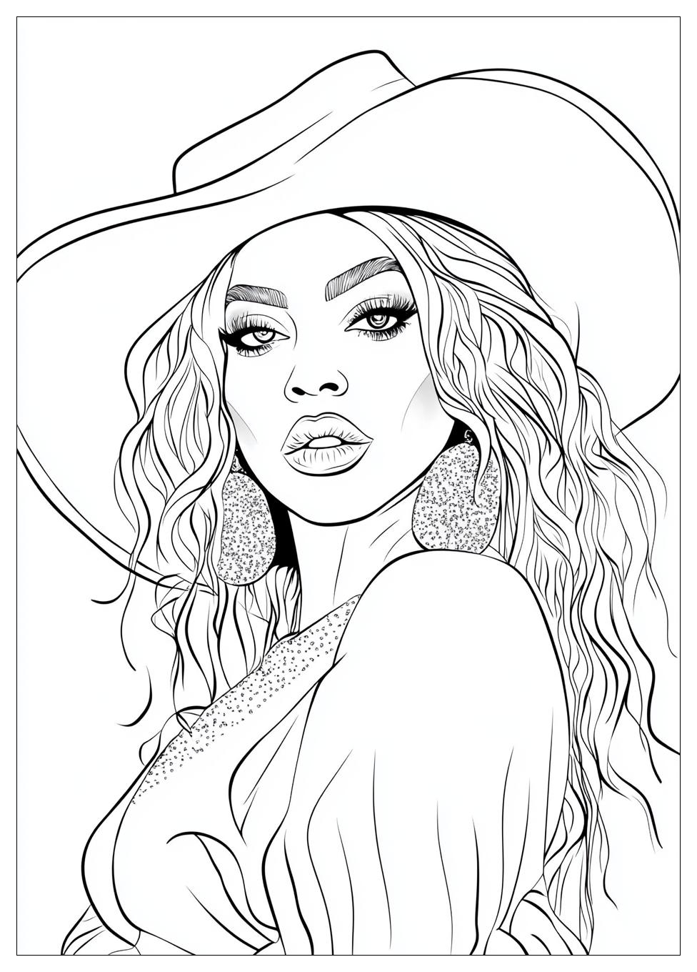 Kolorowanki Do Druku Beyonce 12