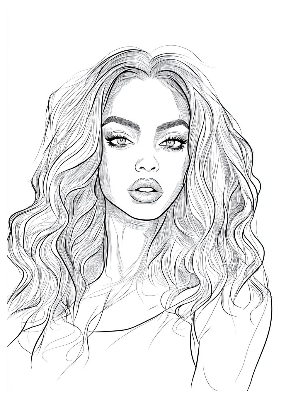 Kolorowanki Do Druku Beyonce 14