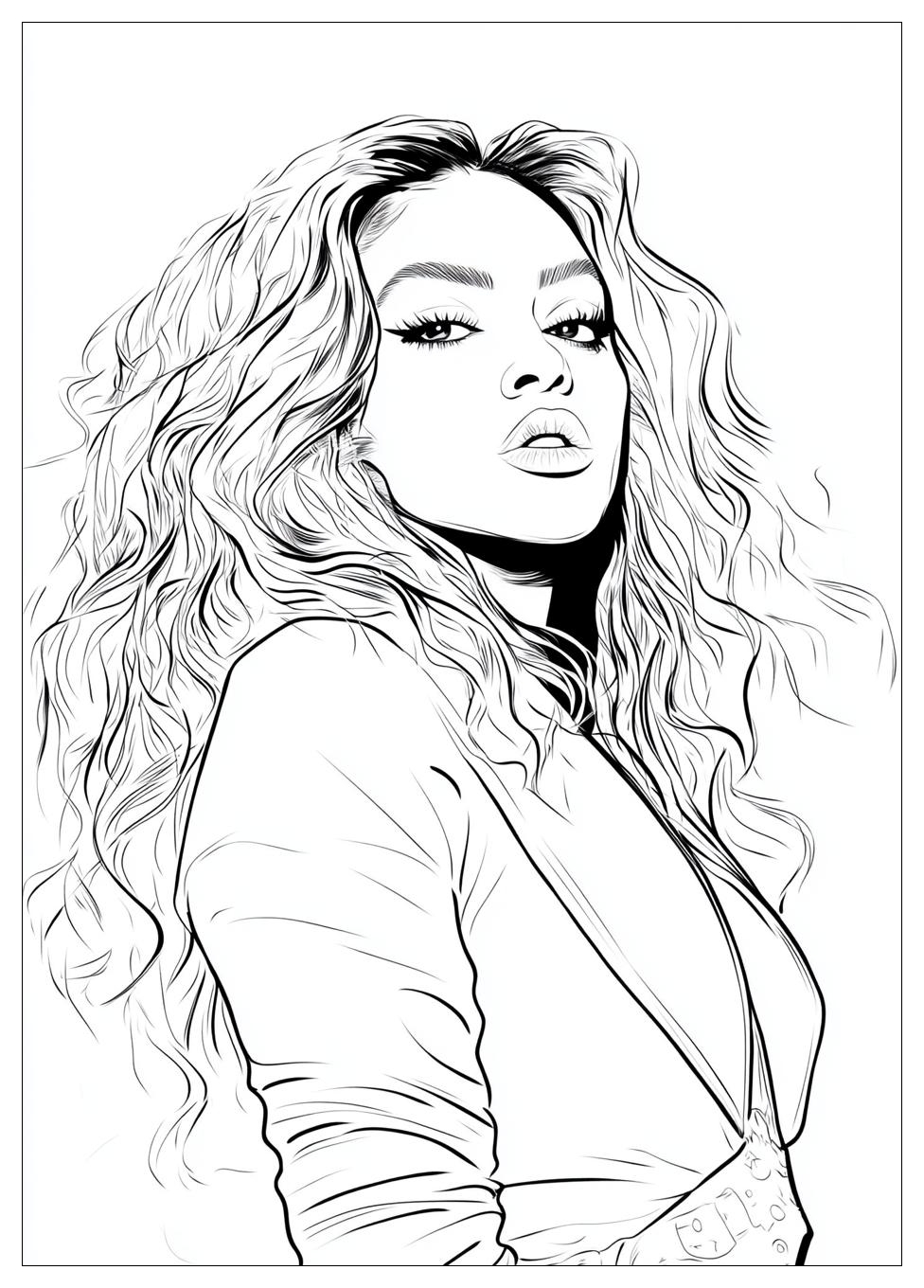Kolorowanki Do Druku Beyonce 15