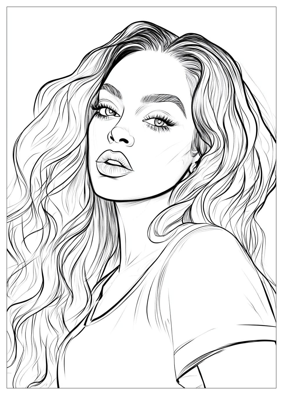 Kolorowanki Do Druku Beyonce 16