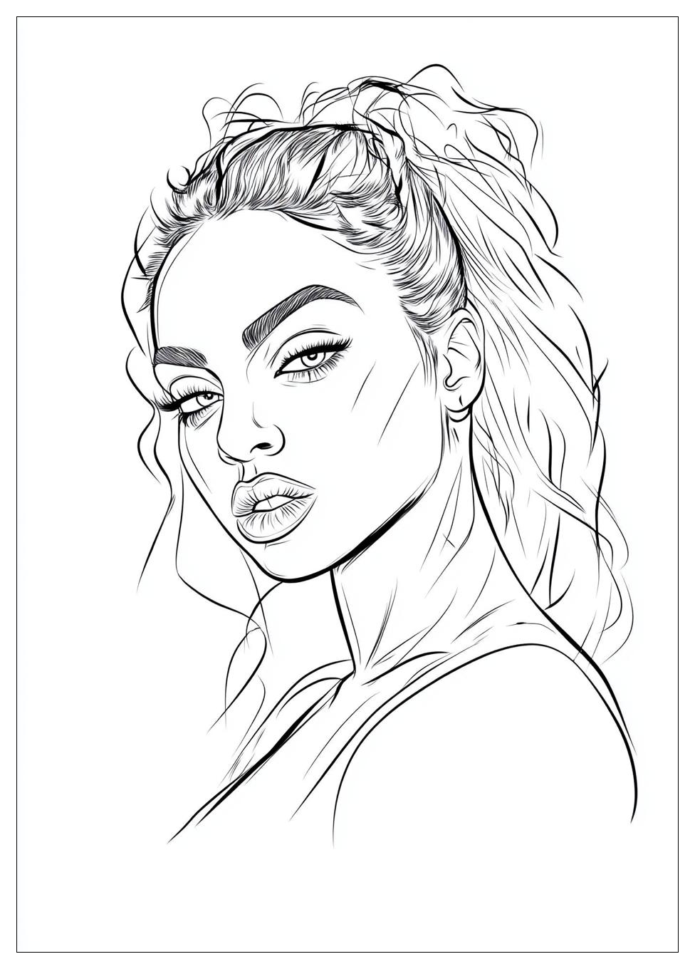 Kolorowanki Do Druku Beyonce 18