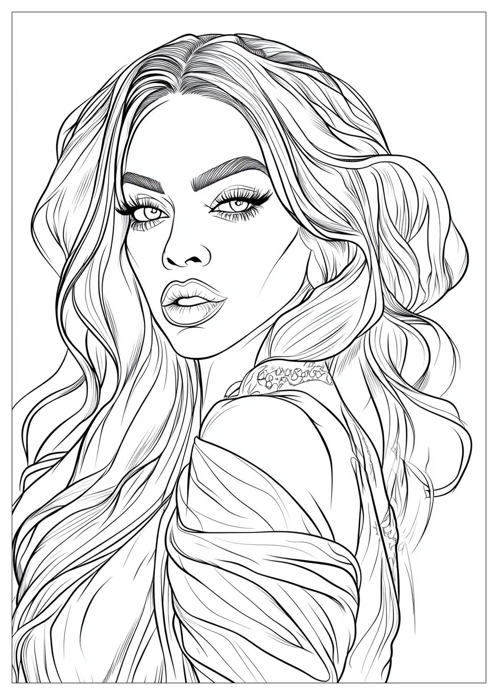Kolorowanki Do Druku Beyonce 24