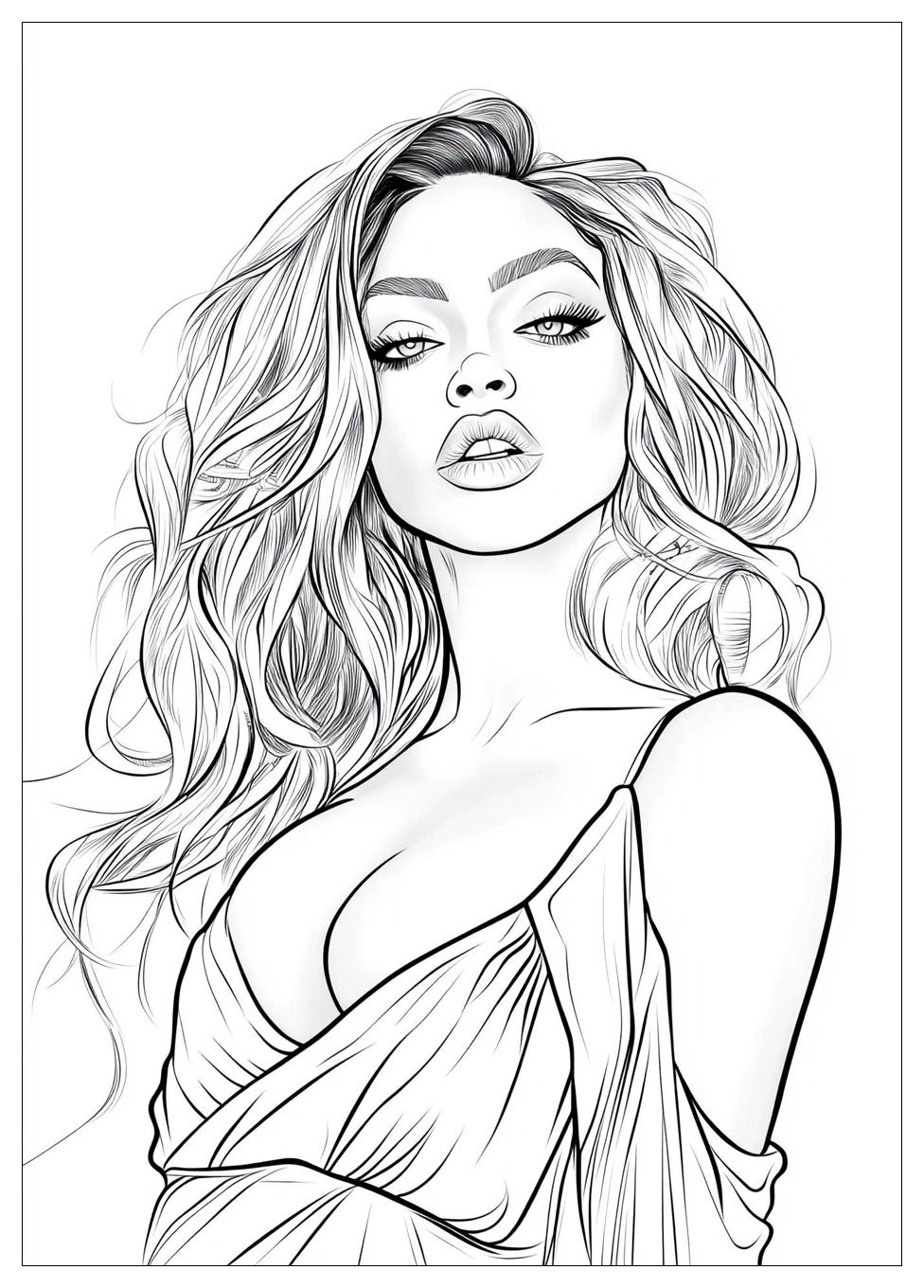 Kolorowanki Do Druku Beyonce 4