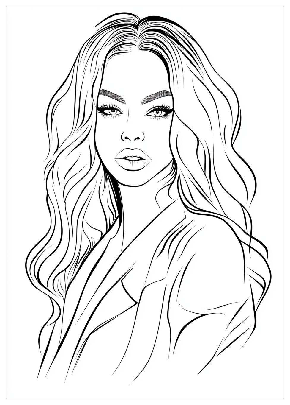 Kolorowanki Do Druku Beyonce 5