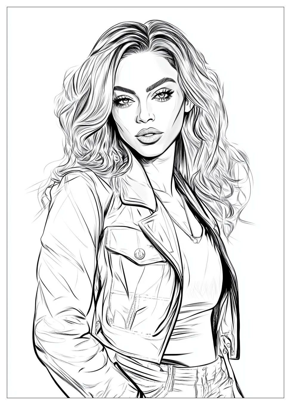 Kolorowanki Do Druku Beyonce 6