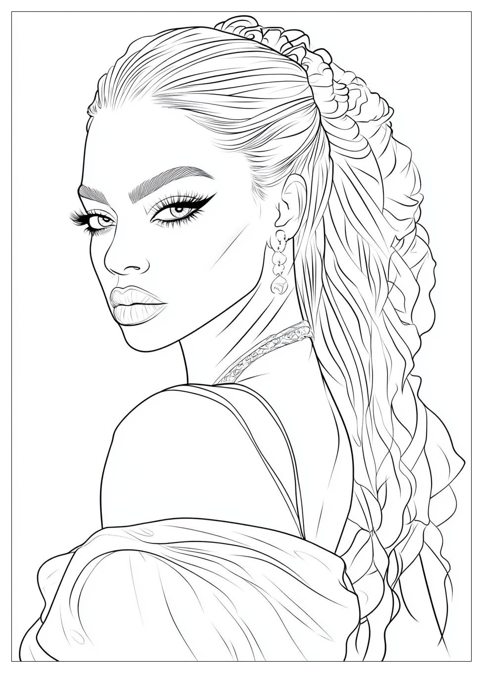 Kolorowanki Do Druku Beyonce 7